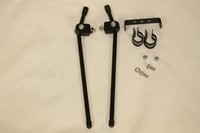 Befestigung Gepäckträger Strebensatz Universal  Alu  schwarz