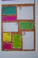 Sehr schöne Aufkleber Scrapbooking Memosticker Büroklammer Notizen 9 Stück NEU