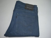 Mens LEVI'S 520 Skinny Extreme Tapered Stretch Denim Jeans W33 L34 Blue - 33x34