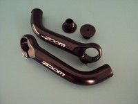 Lenkerhörnchen Bar Ends Lenkerenden schwarz  Aluminium Zoom Treckingrad Universa