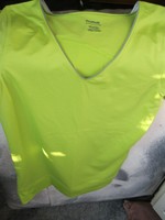 NEU.REEBOK.Damen Sport Shirt. Neon Grün mit Reflektor. Gr.36/S.Stretch 