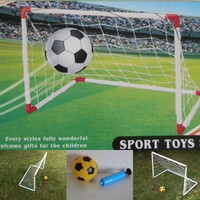 Kinder Fußballtor Kicker Fußball Tor mit Netz inkl. Ball & Ballpumpe 60x85x45 cm