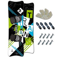 LEICHTWIND LIGHTWIND KITEBOARD 2016 ~ TRANS PRIME 161 x 44 CM + TRANS PADSET