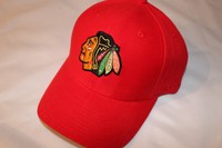 Chicago Blackhawks NHL Hockey Reebok Kappe Cap Klett Eishockey