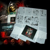 JUDGING REAPER AIRBRUSH SCHABLONE "HIGH DETAIL" MULTISTEP STEP BY STEP 16 LAYER