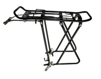 Universal Fahrrad Gepäckträger Alu Black für 24 - 28 " schwarz verstellbar