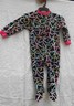JOE BOXER 4T FLANNEL PAJAMAS PJS NWT GIRLS BLACK WITH HEARTS BLANKET SLEEPER