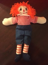 12" Raggedy Andy Orange Hair Doll Stuffed