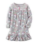 NWT ☀FLEECE☀ CARTERS Pajamas Girls New  Gown SNOWMAN CHRISTMAS 2/3 2T 3T  $26