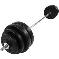 MOVIT® Langhantel Set 60,5kg Hantel Langhantelstange Gewichte Hantelscheiben