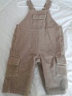 Baby Gap Overalls Infant Boys Girls Corduroy Tan Beige Khaki Size 6-12 Months