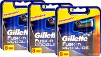 24 Klingen Gillette FUSION ProGlide Rasierklingen NEU & ORIGINAL !!!