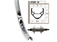 Kinder Fahrrad Hinter Rad 24 Zoll für Schraubkranz 6/7 fach Rigida Alu Felge