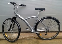 FAHRRAD 28" TREKKINGRAD ORIGINAL 500 ALU SILBERGRAU B'TWIN