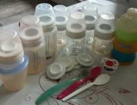 6 Avent Flaschen Babyflaschen 3 Löffel 1 Schnuller /Beruhigungssauger 