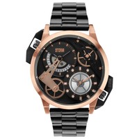 STORM London Armbanduhr Herren Dualon Rose Gold 47135/RG schwarz roségold