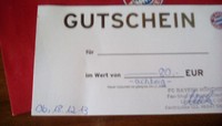 Gutschein für den FC Bayern Fanshop