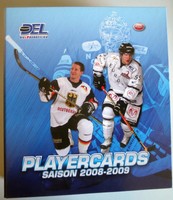 DEL 2008/09 Playercardsordner - alle Teams Serie 1 & 2 davon ca. 30 Signierte