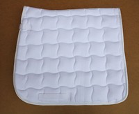 Schabracke Sattedecke Sattelunterlage Dressur  weiß Pony