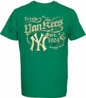 St.Patricks Day Irish New York Yankees T-Shirt,MLB Baseball Neu,Gr.L