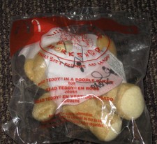 2009 Build A Bear McDonalds Happy Meal Toy - Read Teddy In Poodle Outfit #4