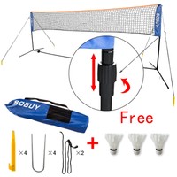 SoBuy® Höhenverstellbar,Federballnetz,Minibadmintonnetz,SFN