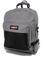 EASTPAK Schulrucksack Grau ULTIMATE Rucksack mit Lederboden Sunday Grey