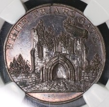 1790s Ngc Ms 64 White Friars Handel Rare Conder 1/2d Kempson's Dh 281 16062201D