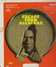 CED VIDEODISC ESCAPE FROM ALCATRAZ CLINT EASTWOOD