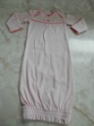 Newborn Baby Girl One Size Carter's Pink Floral Sleeper Gown Hand Cover