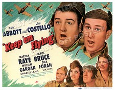 KEEP 'EM FLYING LOBBY TITLE CARD POSTER 1941 ABBOTT AND COSTELLO