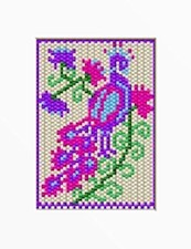Oriental Peacock Beaded Banner Pattern