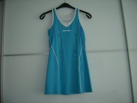 Babolat Damentenniskleid türkis mit Streifen Funktionsfaser neu mit Etikett