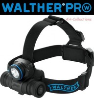 WALTHER PRO HL11 Stirnlampe Kopflampe Headlamp Flashlight 205 Lumen + Batterien