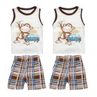 Toddler Baby Kids Boys Summer Clothes Tops T-shirt Pants Outfits Set Size 2T-7T