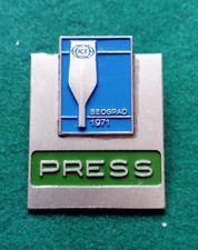 1971 Belgrade Icf World Canoe Sprint Championship Press badge