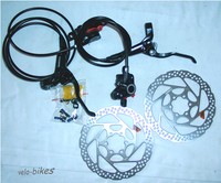 Hydr.Scheibenbremsen Set Shimano BL-M355/BR-M355 schwarz + 6-Loch Bremsscheiben