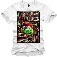 E1SYNDICATE T SHIRT ALBERT HOFMANN LSD 2000 BLOTTER ACID BIKE RIDE MDMA LSA DJ