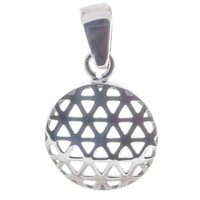 Blume des Lebens Anhänger 925 Sterling Silber 1,1 cm Lebensblume Bella Carina