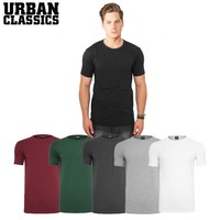 Urban Classics Herren Men T-Shirt Shirt Fitted Stretch Kurzarm Einfarbig 