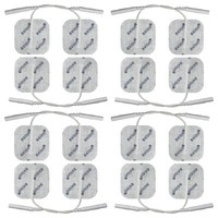 40x40mm Pads Elektroden 16 Stück, für TENS Reizstrom EMS Geräte mit 2mm-Stecker