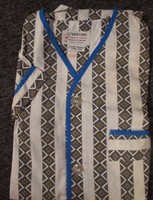 VINTAGE RETRO MCM BOYS' TWO PIECE PAJAMAS NEW OLD STOCK  RESTIME SZ 8 IRREGULAR