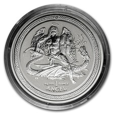 (10) 2016 Isle of Man Angel 1 oz .999 Silver Coin - Reverse Proof