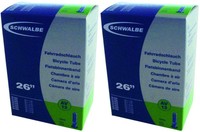 2 x Schwalbe Schlauch Nr. 13 AV 26" Zoll Schrader-/Autoventil Fahrradschlauch