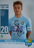 Fabian Stenzel Chemnitzer FC 2013/14 AK orig. signiert