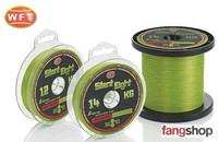 (ab 0,16€/m) Angelschnur ab 50m WFT Silent Eight Chartreuse geflochtene 1D-C334