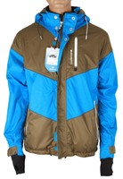 Brunotti Monzar Herren Ski- und Snowboardjacke in blau-oliv