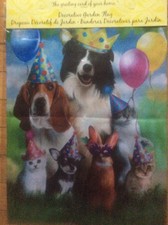 New Evergreen Basset Hound & Border Collie & Party Animals Garden Flag
