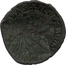 Leo Vi, the Wise w purple silk roll 886Ad Ancient Medieval Byzantine Coin i39344