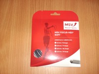 MSV FOCUS-HEX Soft 1,25 mm (12,2 m) Tennissaite, schwarz